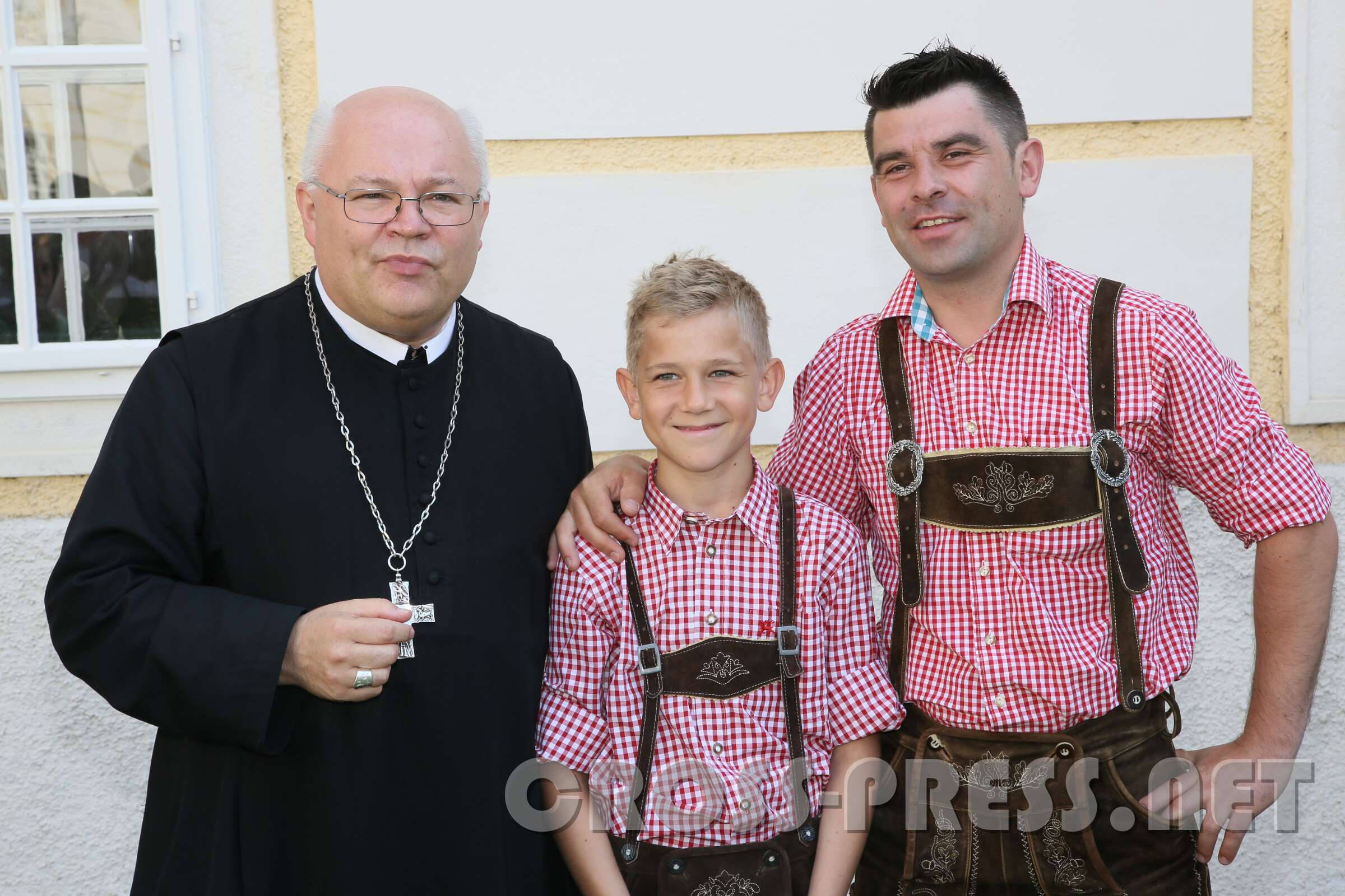Firmung mit Abt Petrus und Altabt Berthold