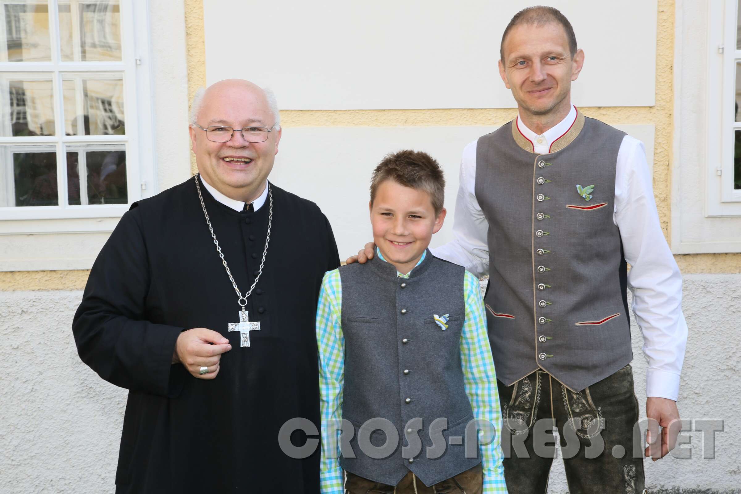 Firmung mit Abt Petrus und Altabt Berthold