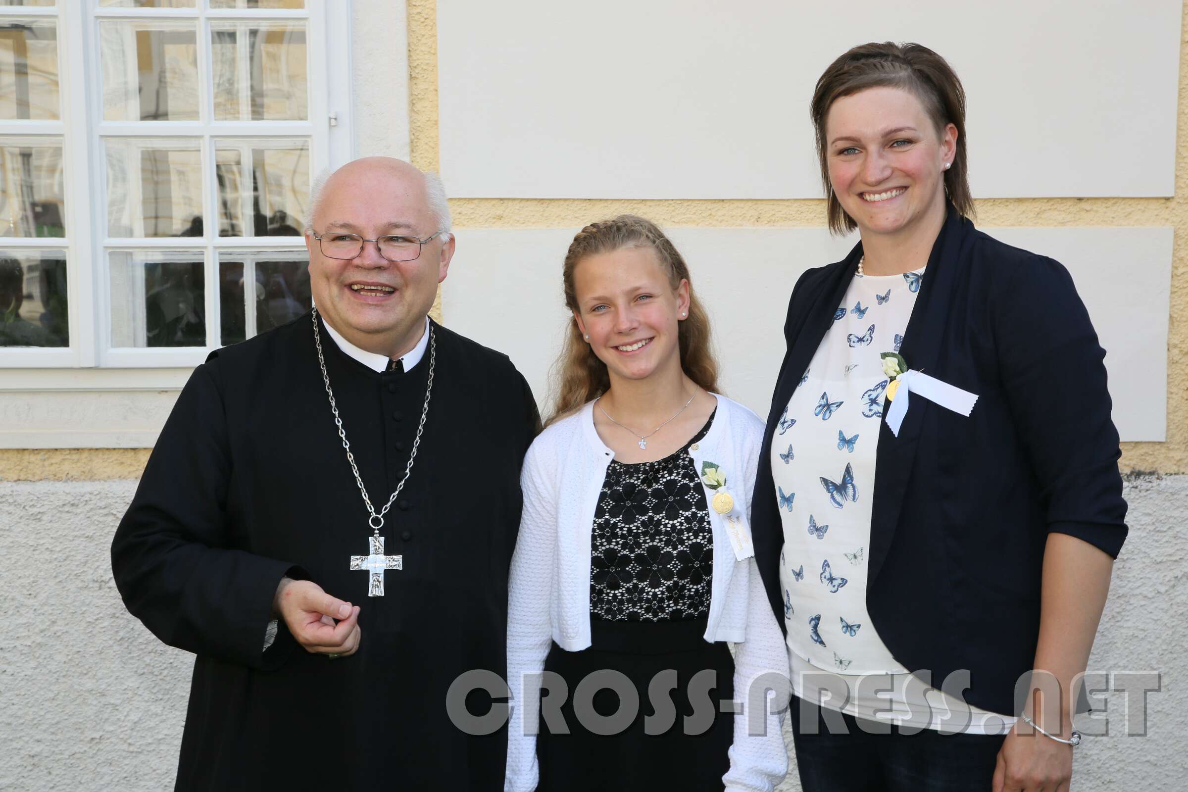 Firmung mit Abt Petrus und Altabt Berthold