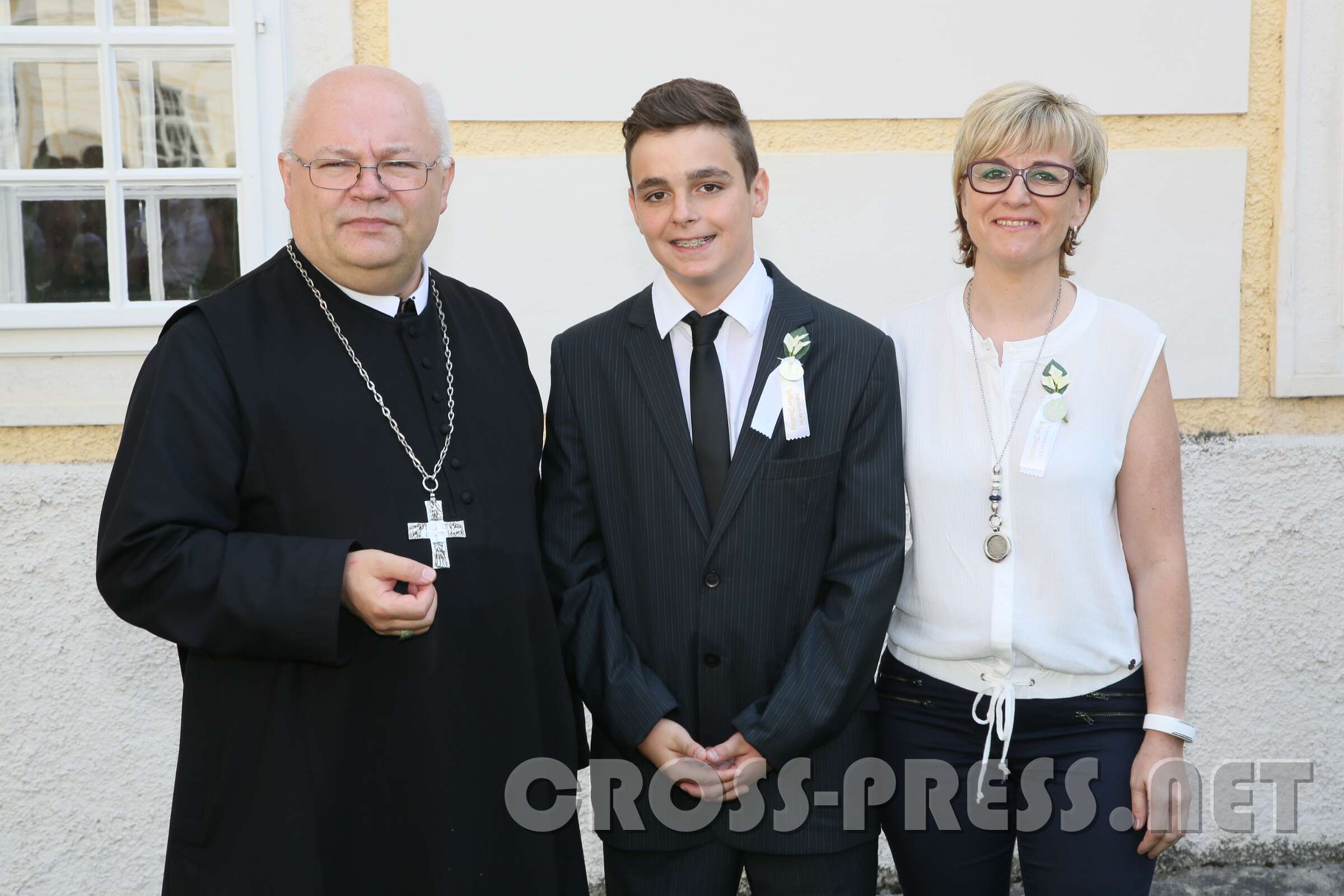 Firmung mit Abt Petrus und Altabt Berthold