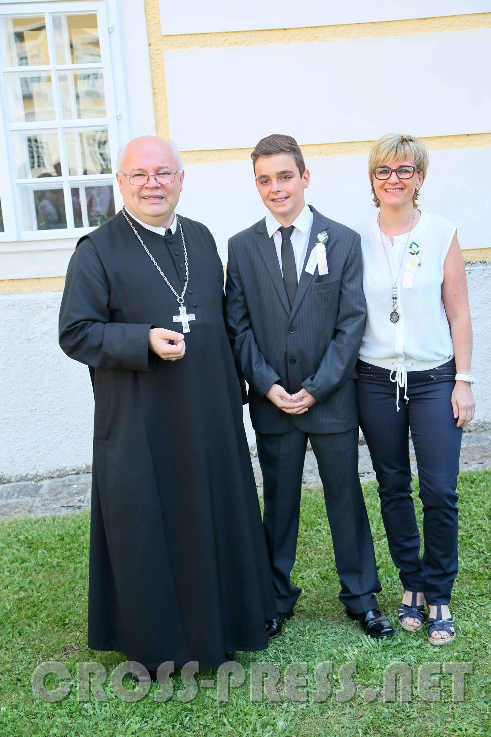 Firmung mit Abt Petrus und Altabt Berthold